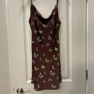 Brown butterfly dress